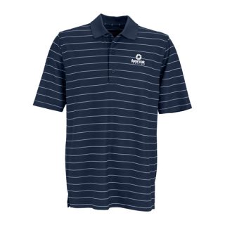Greg Norman Play Dry Striped Mesh Polo