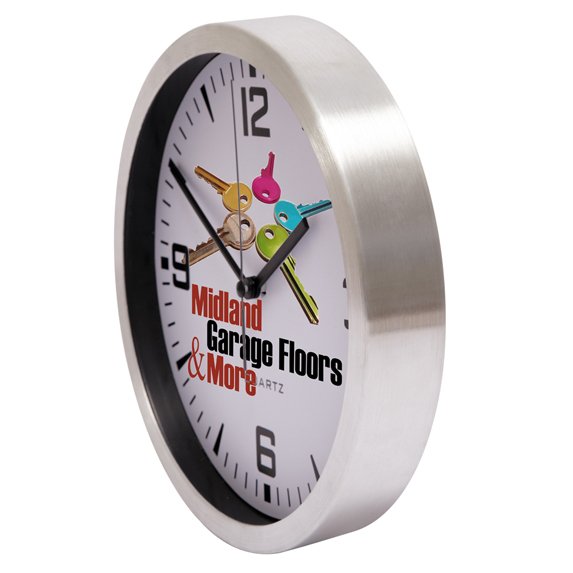 Brushed Finish Wall Clock 2 Brushed Finish Wall Clock
