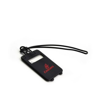 Flip-Open Tag With Rubber Cord