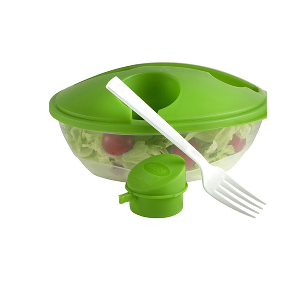 1000ml salad container with 1 1000ml salad container with