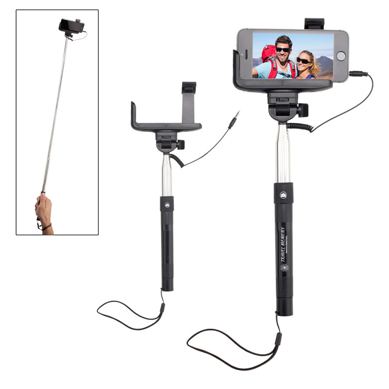 Telescopic Button Push Selfie Stick 2 Telescopic Button Push Selfie Stick