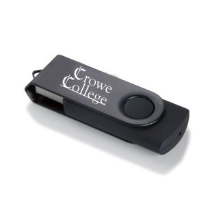 Metallic Pivot USB Drive 1GB
