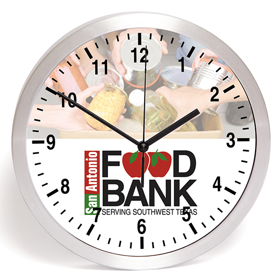 Brushed Finish Wall Clock 4 Brushed Finish Wall Clock