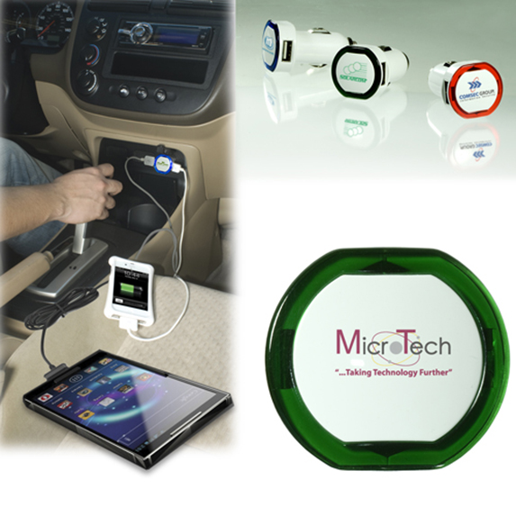 USB Device Charger for the Car 2 USB Device Charger for the Car