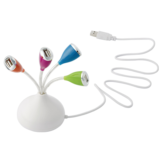 Colourful Blooming 4-port USB Hub 1 Colourful Blooming 4-port USB Hub