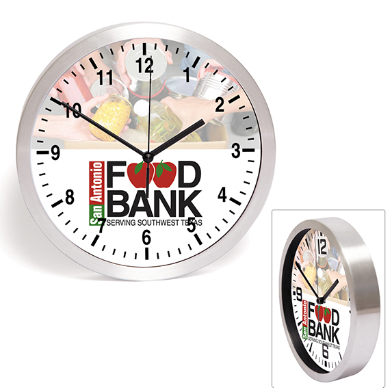 Brushed Finish Wall Clock 5 Brushed Finish Wall Clock
