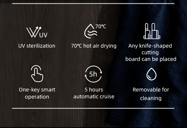 Smart Utensil Knife Cutting Board UV Sterilizer Kitchen Tools Drying Holder Disinfection Smart Utensil Knife Cutting Board UV Sterilizer Kitchen Tools Drying Holder Disinfection