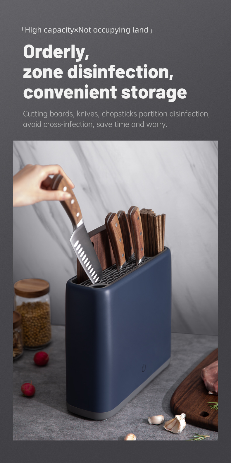 Smart Utensil Knife Cutting Board UV Sterilizer Kitchen Tools Drying Holder Disinfection Smart Utensil Knife Cutting Board UV Sterilizer Kitchen Tools Drying Holder Disinfection