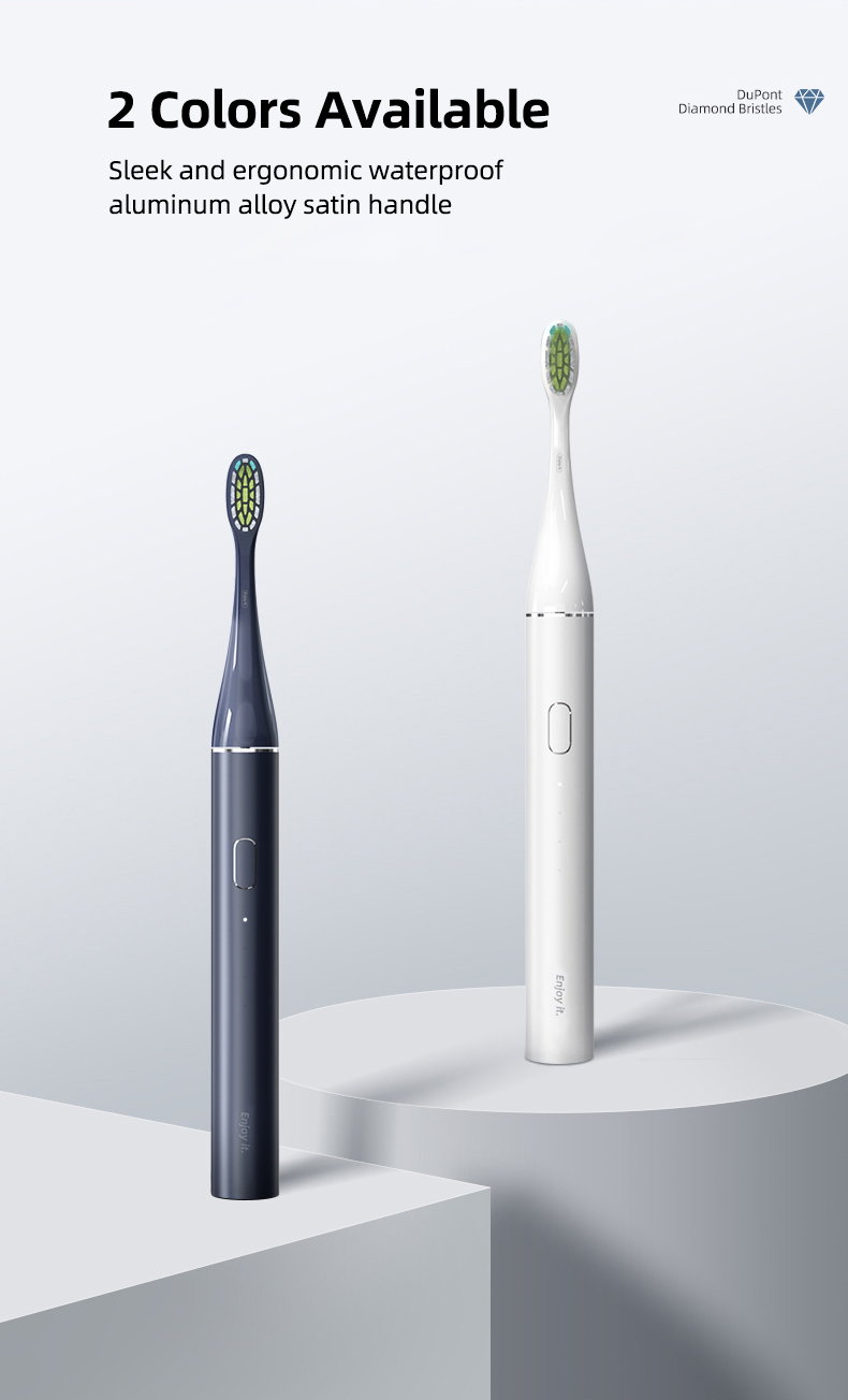 Acoustic Wave Electric Toothbrush Wireless Charging 2 Minute Timer for 40 Days Use