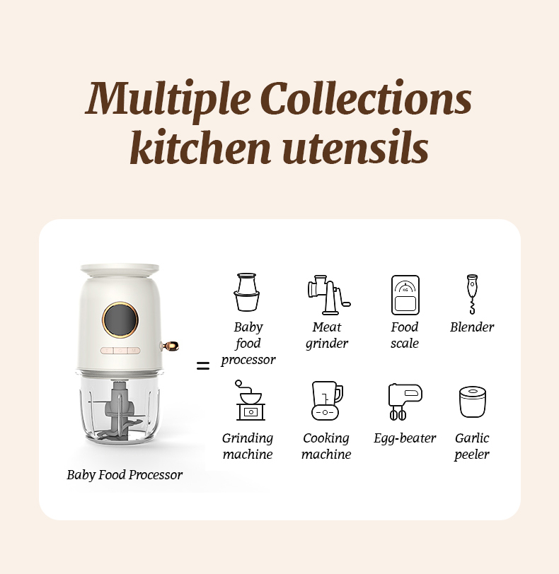 Multifuction Wireless Baby Food Processor with Food Scale