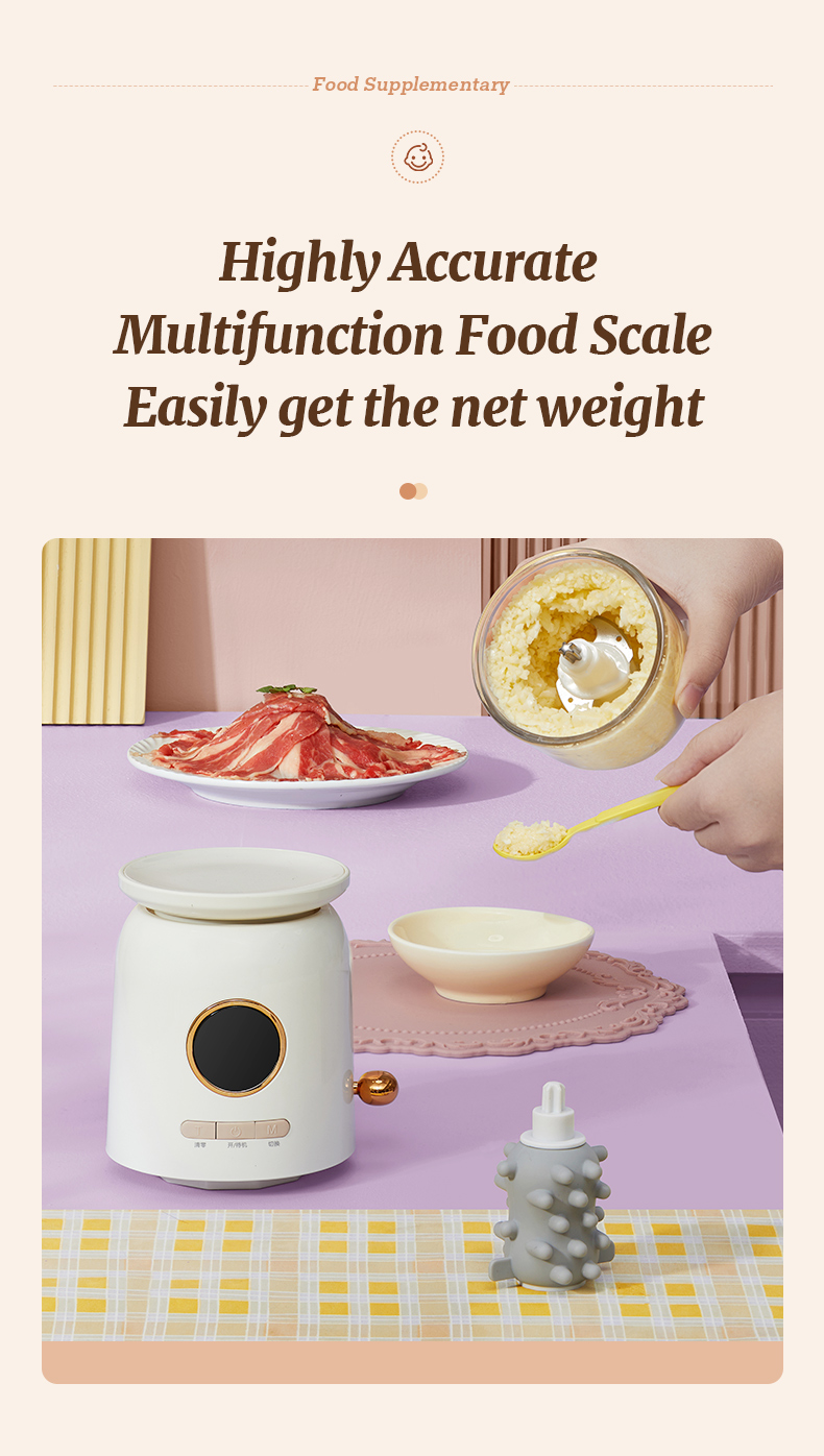 Multifuction Wireless Baby Food Processor with Food Scale