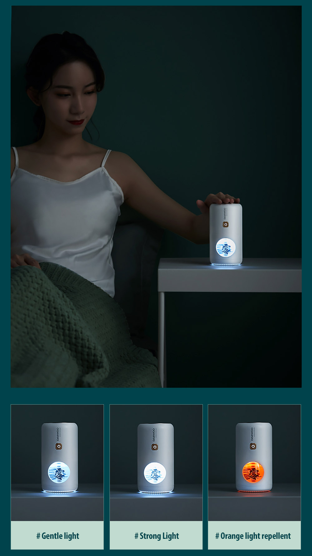 Portable Mute Pure physical Photocatalyst Insect Repelling Lamp Electric Mosquito Killer Lamp Trap