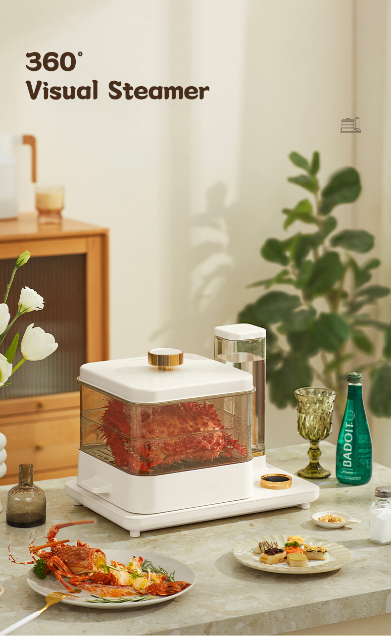 Electric Food Vegetable Steamer with BPA-Free 3 Tier Stackable