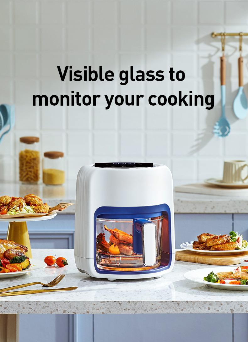 Mini air fryer & Visual glass body Infrared and Convection Oven Supports Customerizable Cooking