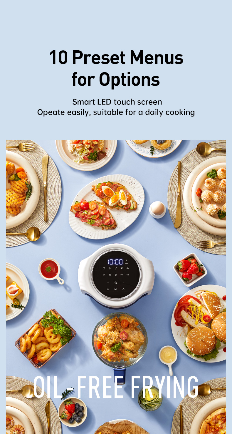 Mini air fryer & Visual glass body Infrared and Convection Oven Supports Customerizable Cooking