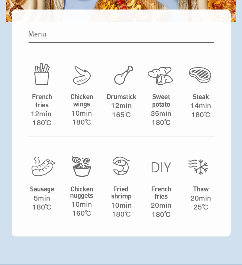 Mini air fryer & Visual glass body Infrared and Convection Oven Supports Customerizable Cooking