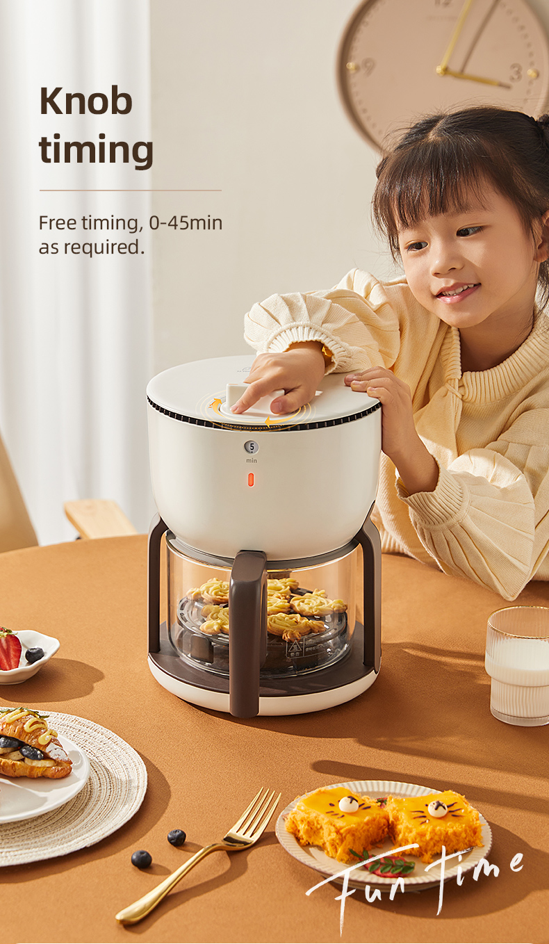 Oil Free Home Nonstick Electric Deep Fryer Air Fryer
