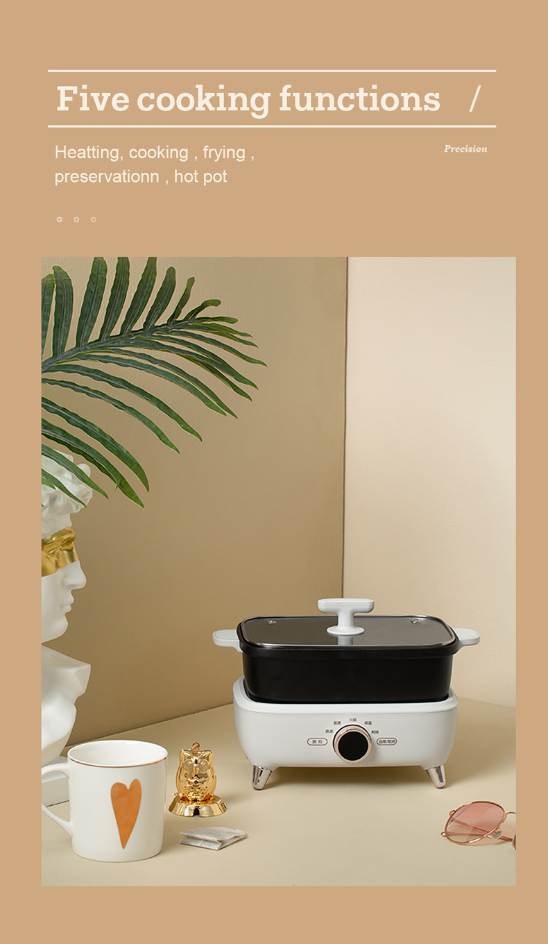 Mini Electric Heating Lunch Box Portable Food Warmer Cooking Steamer Pot