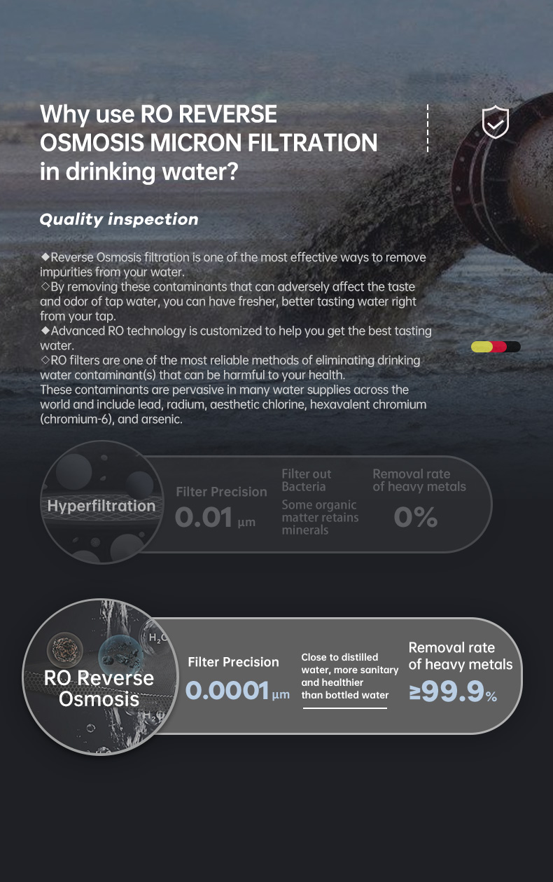 Desktop Water Dispenser Purification Reverse Osmosis System Water Purifier Machine