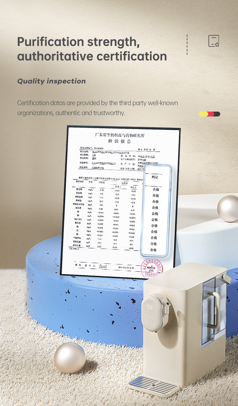 Desktop Water Dispenser Purification Reverse Osmosis System Water Purifier Machine