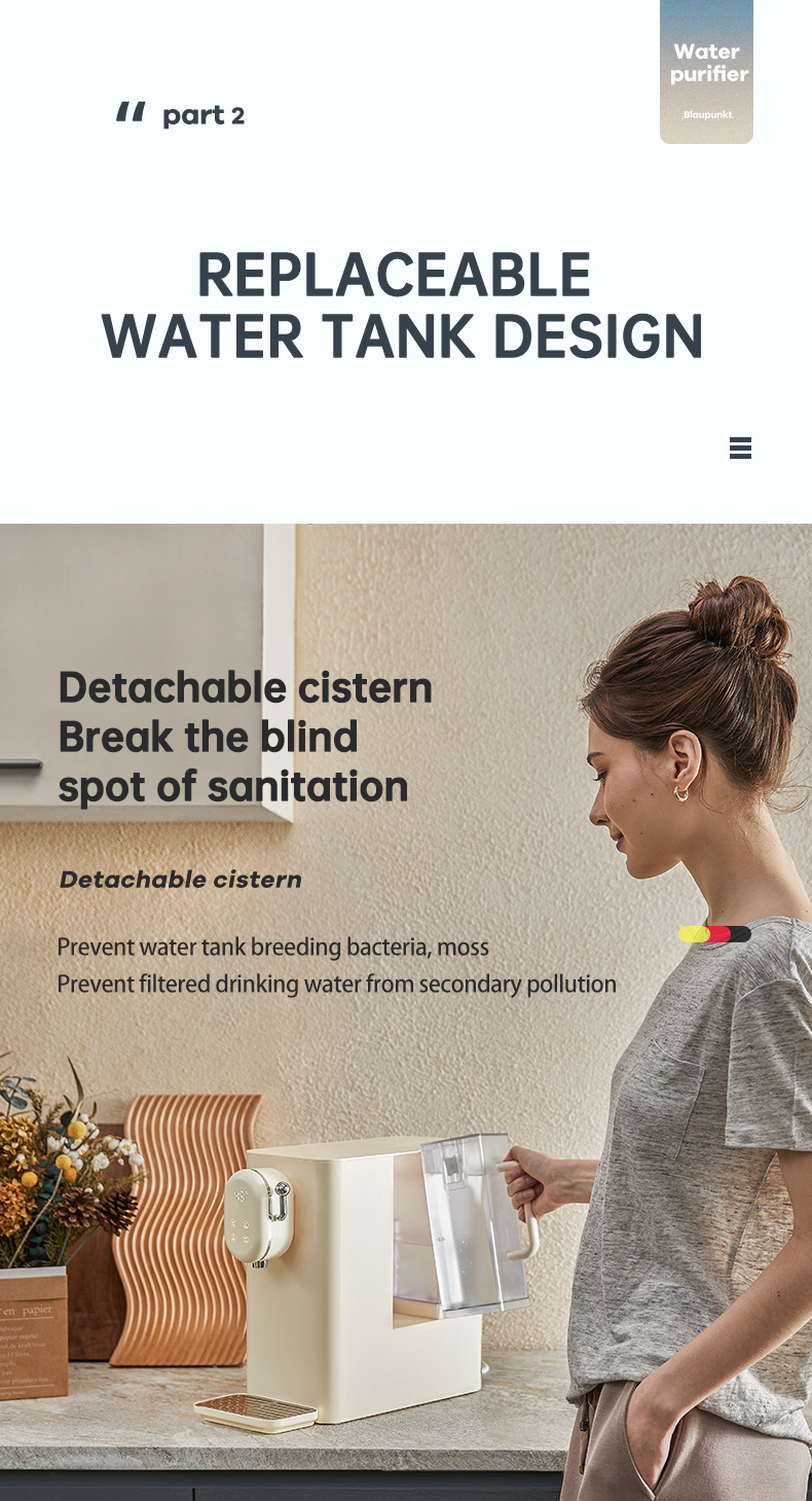 Desktop Water Dispenser Purification Reverse Osmosis System Water Purifier Machine