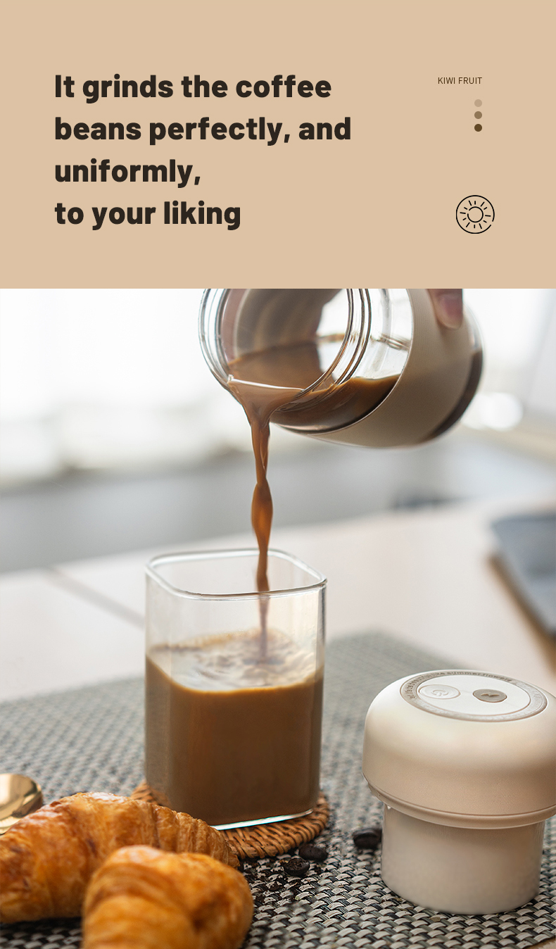USB Rechargeable Cordless Coffee Bean Grinder for Spices And Seeds
