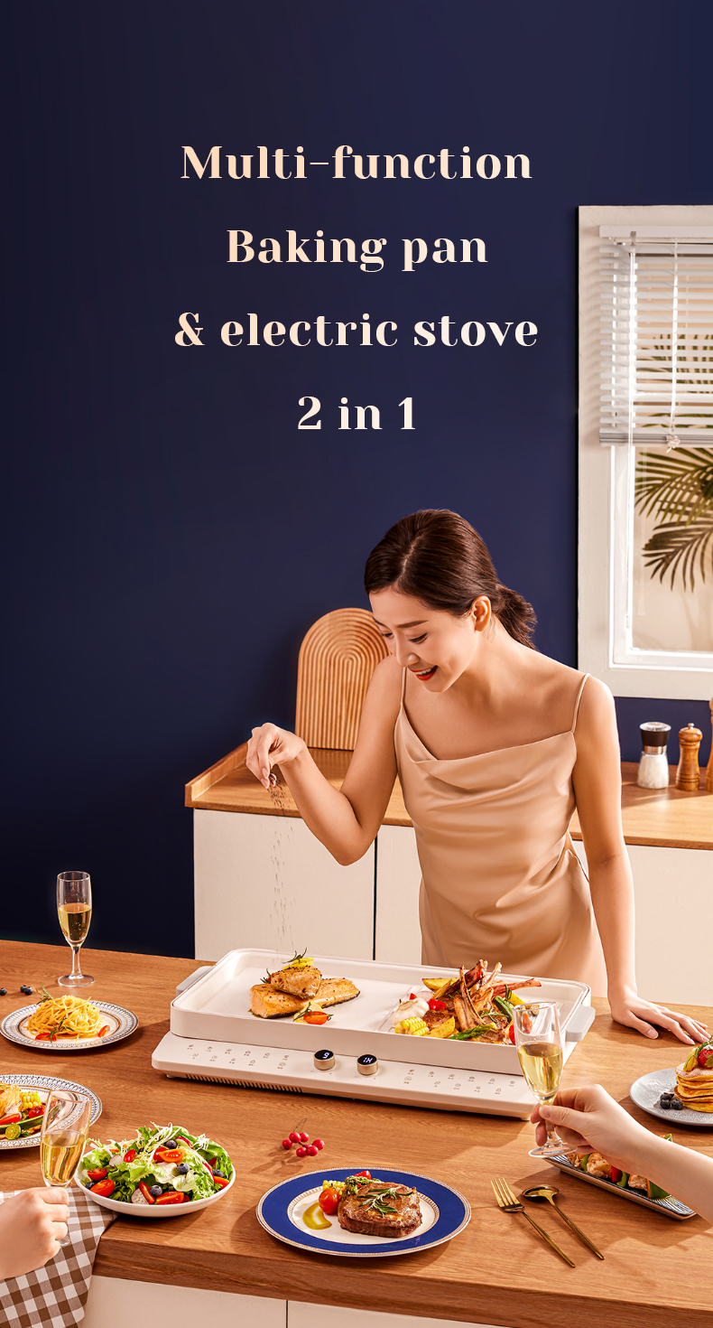 Multi-function Baking pan & electric stove 2 in 1 Multi-function Baking pan & electric stove 2 in 1