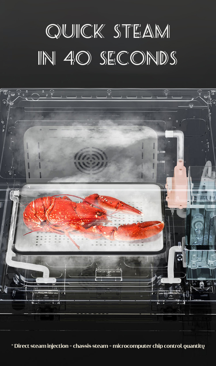Steam oven 28L LED electronic control , desktop, steaming and baking ,multi-function