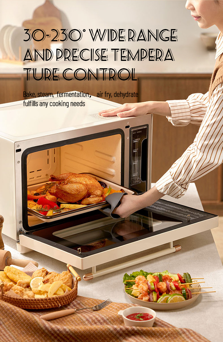 Steam oven 28L LED electronic control , desktop, steaming and baking ,multi-function