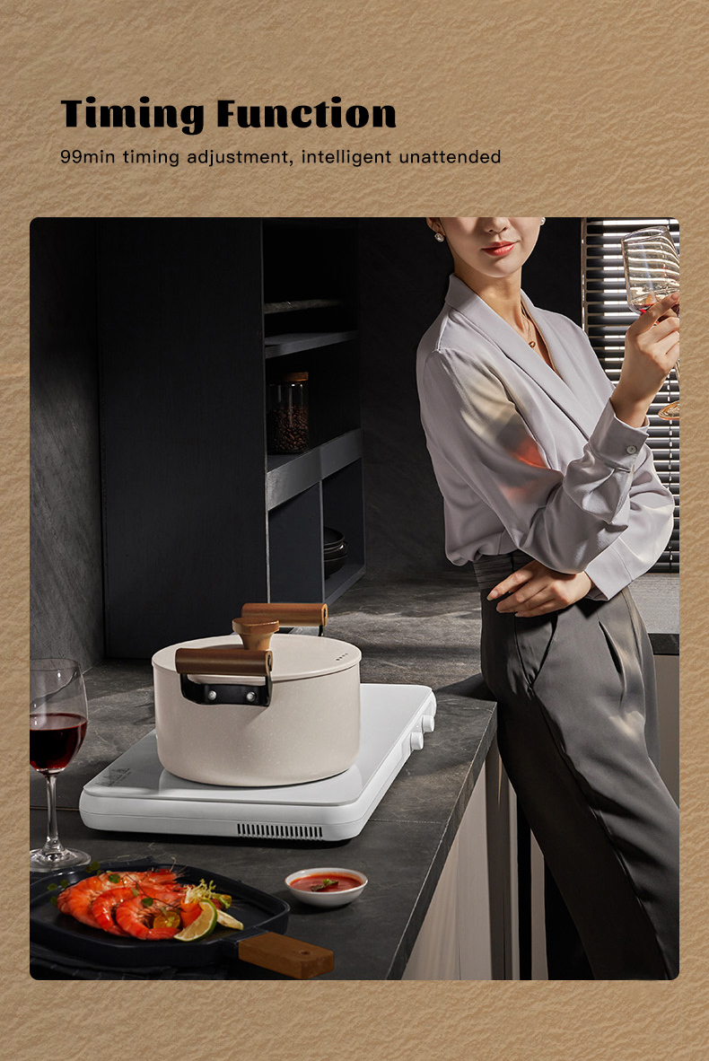 Portable Countertop Burner Double Digital Induction Cooker Cooktop with High Power