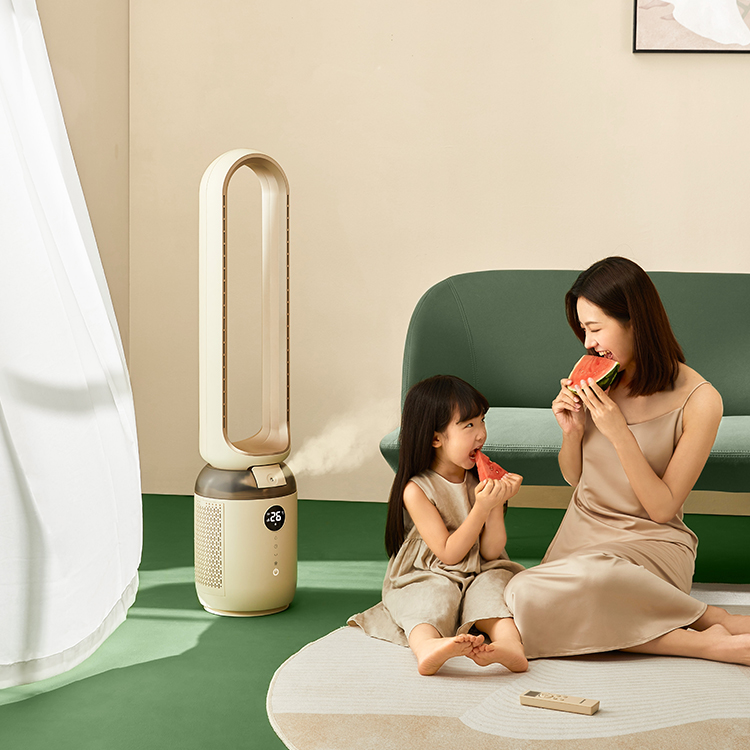 Smart Humidification And Purification 70degree Oscillating Bladeless Fan 4 Smart Humidification And Purification 70degree Oscillating Bladeless Fan