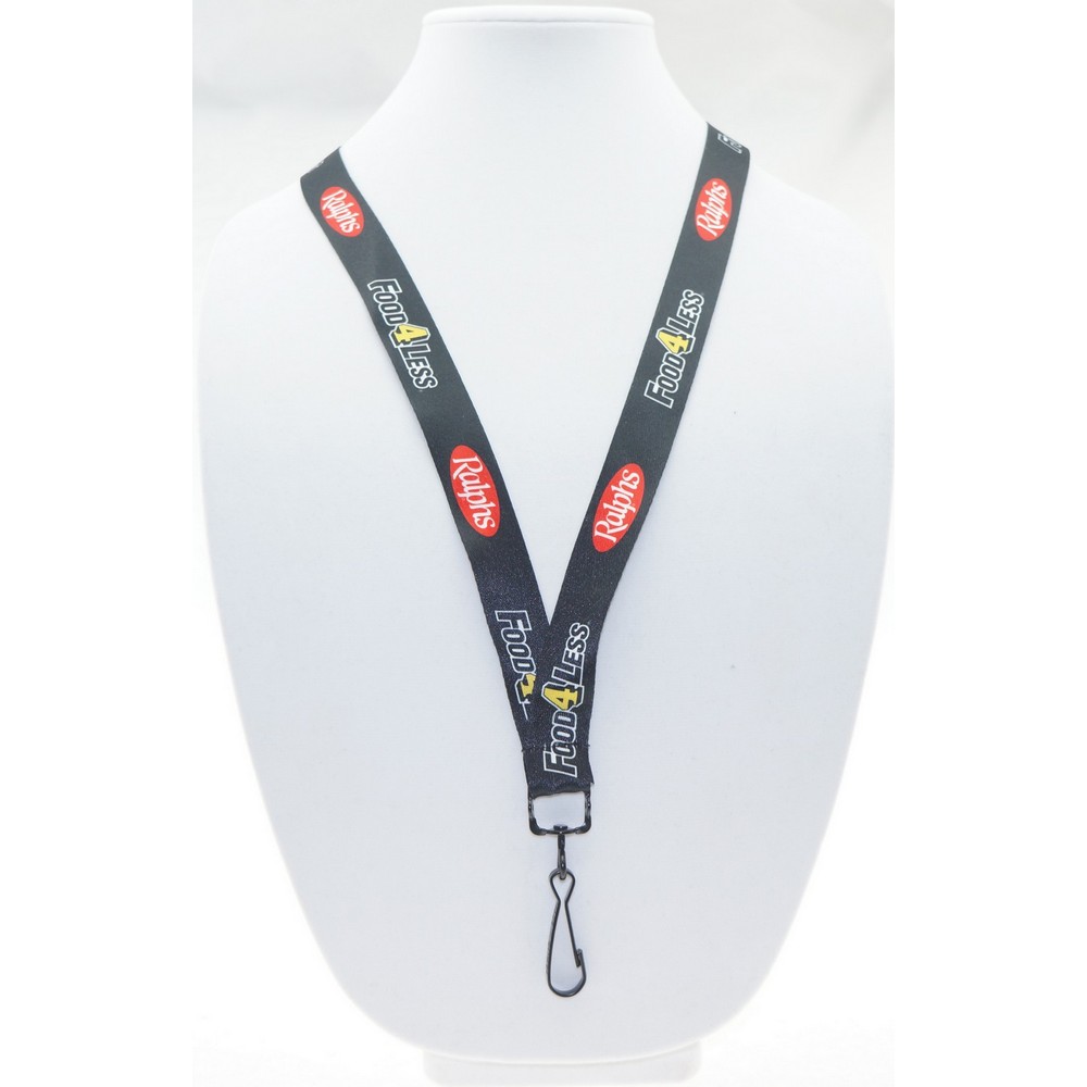 3/4" Digitally Sublimated Lanyard w/ J Hook 4 3/4" Digitally Sublimated Lanyard w/ J Hook