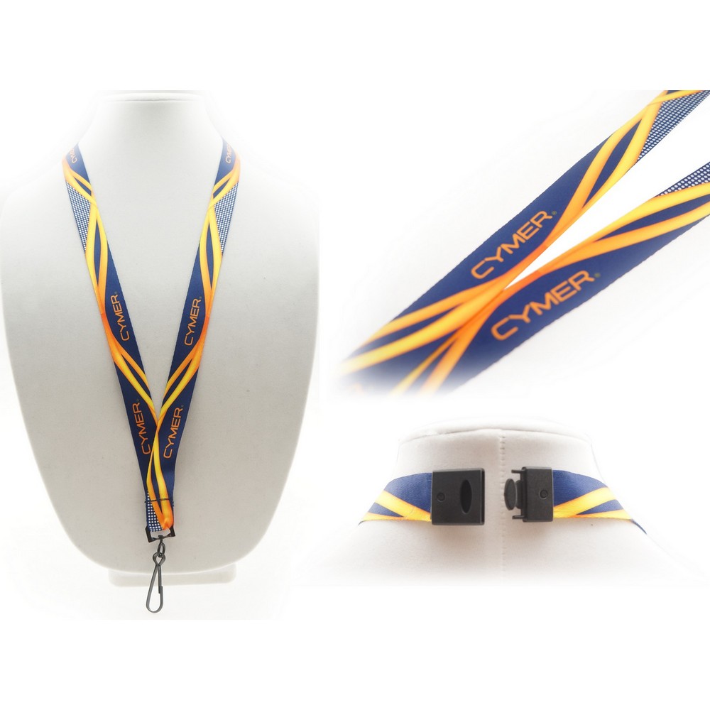 3/4" Digitally Sublimated Lanyard w/ Sew on Breakaway 4 3/4" Digitally Sublimated Lanyard w/ Sew on Breakaway