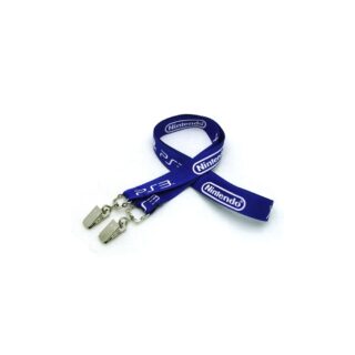 3/4" Silkscreened Flat Lanyard w/ Double Standard Attachment