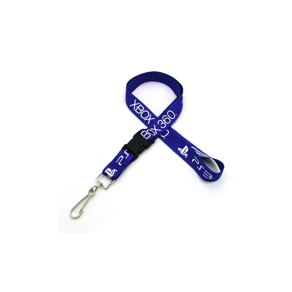 3/4" Silkscreened Flat Lanyard w/Detachable Buckle
