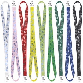 3/4" Universal Satin Screen Print Lanyard 1 3/4" Universal Satin Screen Print Lanyard