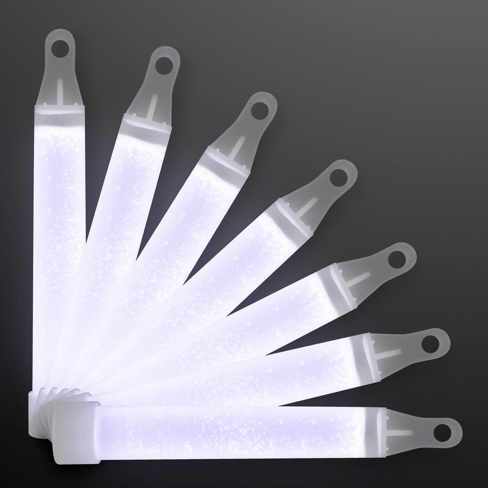 4" White Mid-Sized Glow Sticks with Lanyard - BLANK 2 4" White Mid-Sized Glow Sticks with Lanyard - BLANK