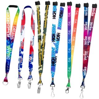 5/8" - 3/4" Dye Sublimation Lanyards