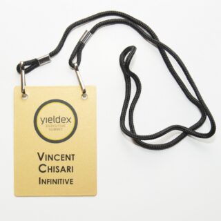 Badge Lanyard w/Double J-Hooks (Black)