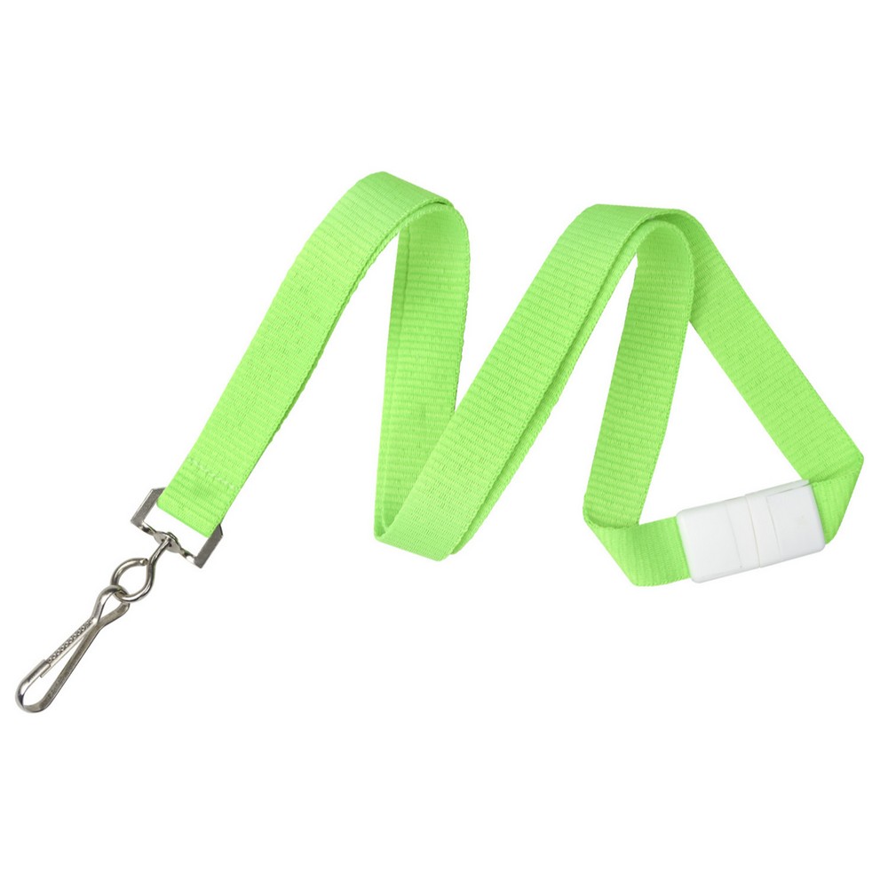 Neon Nylon Badge Lanyard w/Metal J-Hook Breakaway 3 Neon Nylon Badge Lanyard w/Metal J-Hook Breakaway