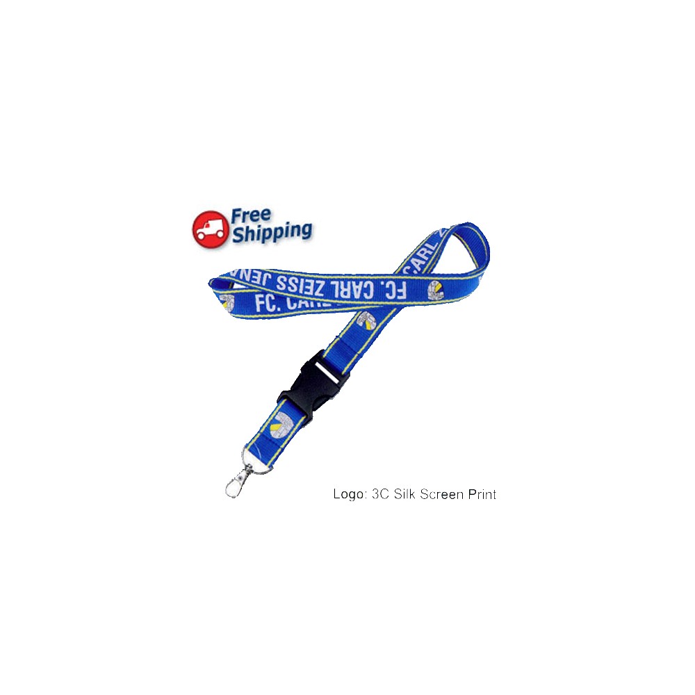 Silkscreen Polyester Lanyard - 3/4 inch 3 Silkscreen Polyester Lanyard - 3/4 inch