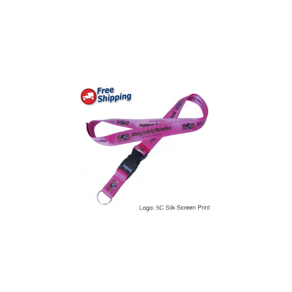 Silkscreen Polyester Lanyard - 3/4 inch 4 Silkscreen Polyester Lanyard - 3/4 inch