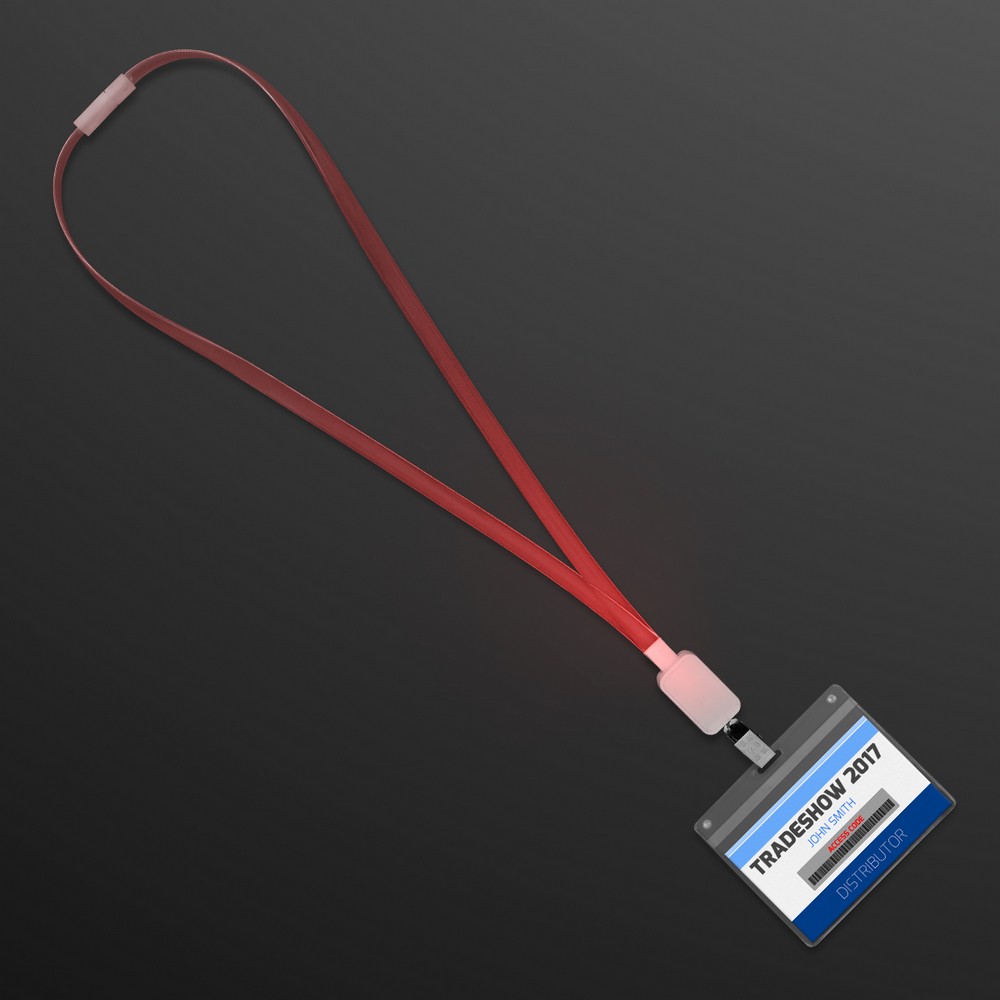 Supernova Light Lanyards, Color Change LED Badge Holders 4 Supernova Light Lanyards, Color Change LED Badge Holders